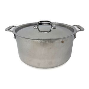 ALL-CLAD D3 3-Ply 6 Quart Polished Stainless Steel Stockpot w/Lid Clean EUC